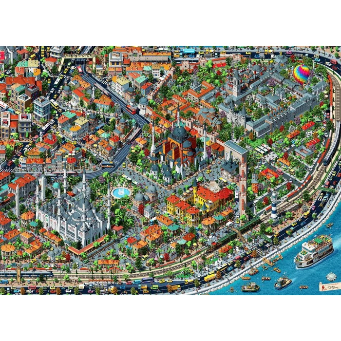 Anatolian 4913 - Fractal Istanbul - 3000 db-os puzzle