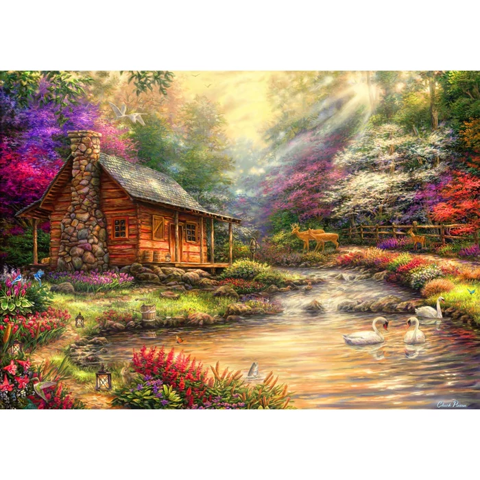 Bluebird puzzle 90211 - Brookside Retreat - 1000 db-os puzzle
