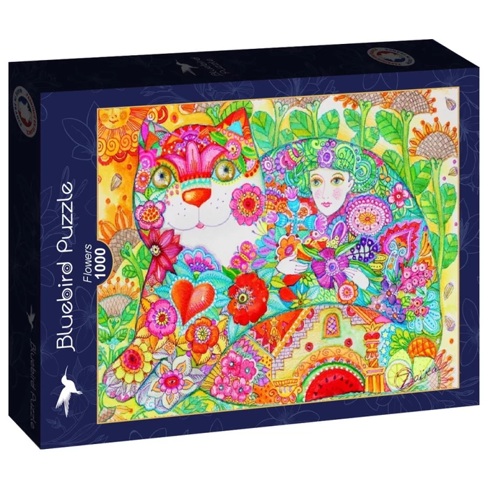 Bluebird 90242 - Flowers - 1000 db-os puzzle
