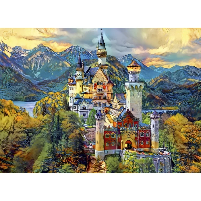 Bluebird 90285 - Neuschwanstein Castle, Fussen, Germany - 1000 db-os puzzle
