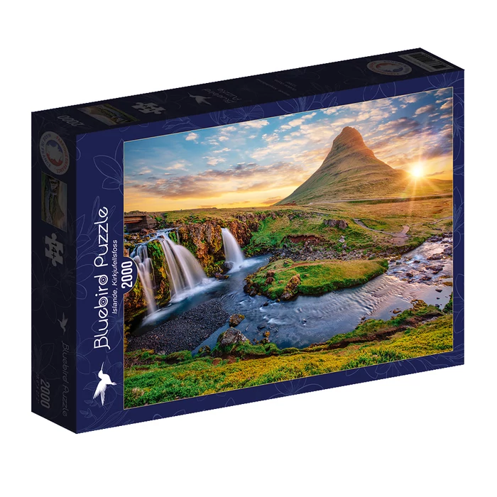 Bluebird 2000 db-os puzzle - Waterfall in Iceland, Kirkjufellsfoss (90040)