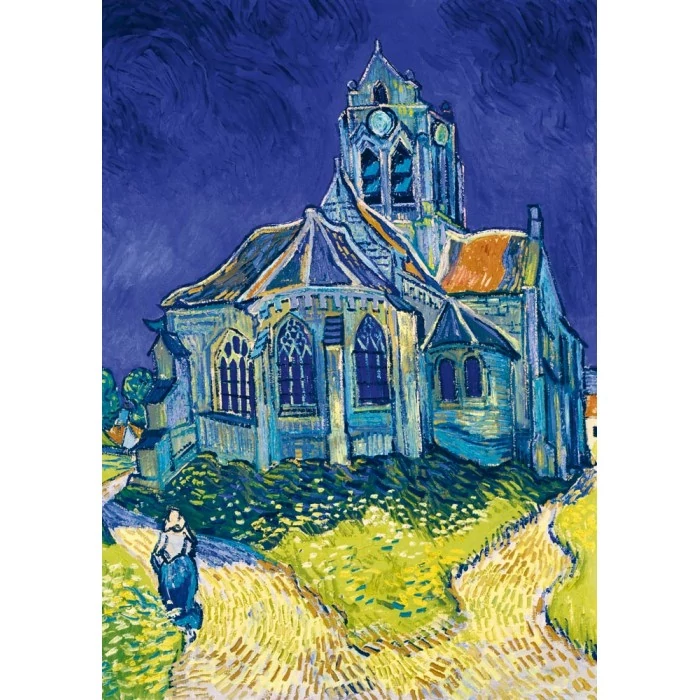 Bluebird 1000 db-os puzzle - Art by Vincent Van Gogh - The Church in Auvers-sur-Oise, 1890 (60280)