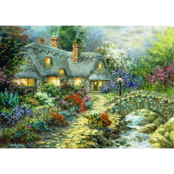 Bluebird puzzle 70064 - Country Cottage - 1000 db-os puzzle