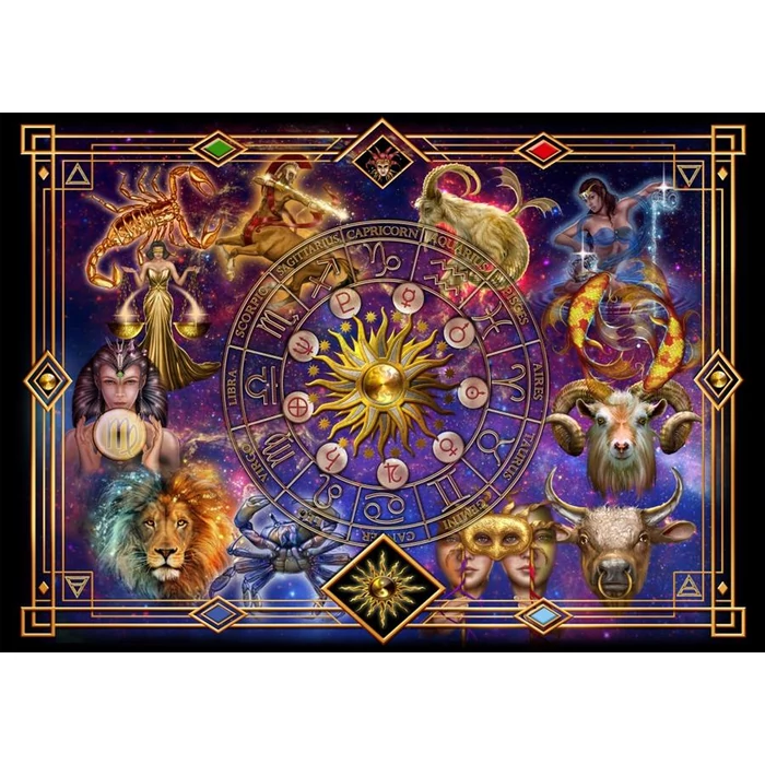 Bluebird puzzle 70123 - Zodiac Montage - 1000 db-os puzzle