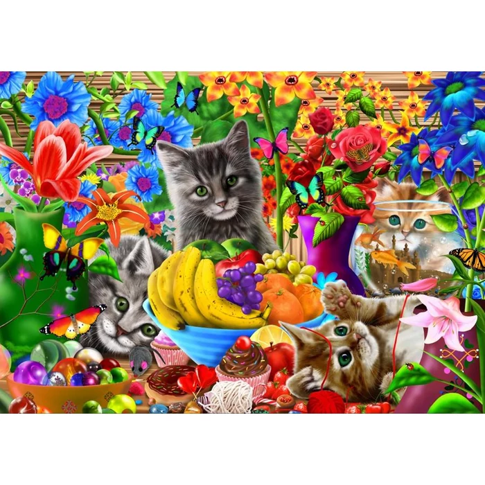 Bluebird puzzle 70183 - Kitten Fun - 1000 db-os puzzle