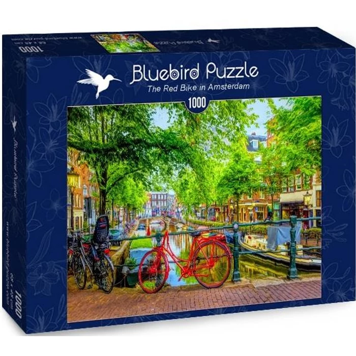Bluebird puzzle 70211 - The Red Bike In Amsterdam - 1000 db-os puzzle