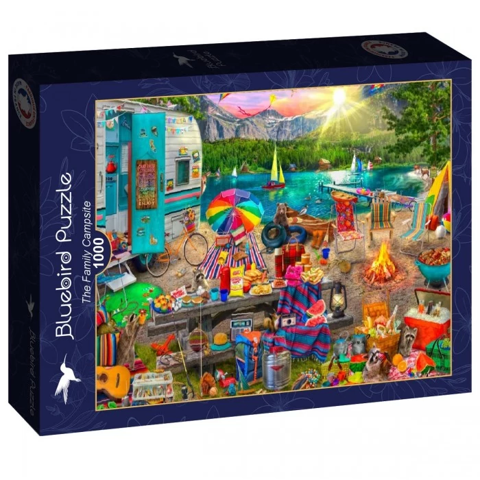 Bluebird 90701 - The Family Campsite - 1000 db-os puzzle