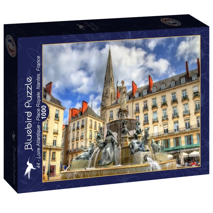 Bluebird 1000 db-os puzzle - 44 Loire Atlantique - Place Royale, Nantes, France (90441)