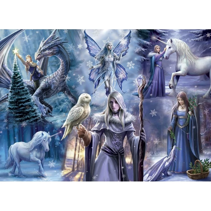 Bluebird 90561 - Anne Stokes - Winter Fantasy - 1000 db-os puzzle