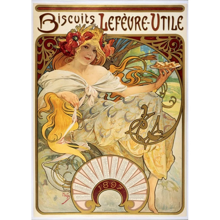 Bluebird 60347 - Biscuits Lefèvre-Utile, 1897 - 1000 db-os puzzle