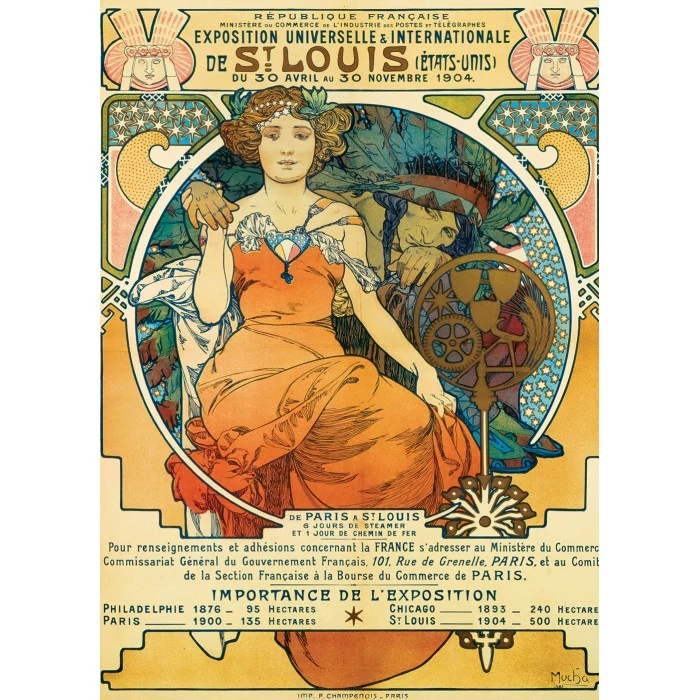 Bluebird 60348 - Exposition Universelle et Internationale de St. Louis, 1903 - 1000 db-os puzzle
