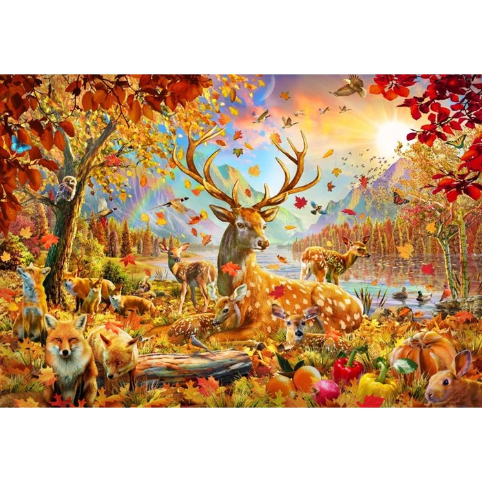 Bluebird 90819 - Animals In the Fall - 1000 db-os puzzle