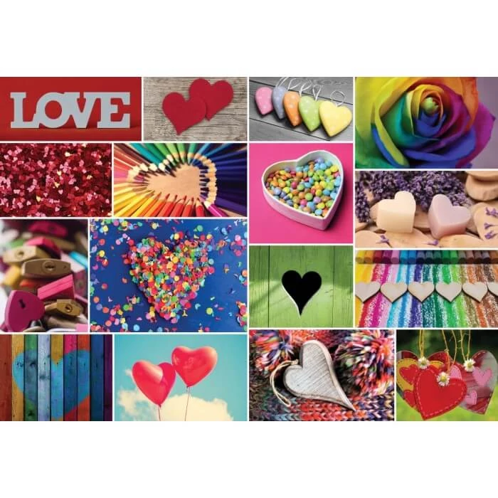 Bluebird 90547 -Collage - Love in Color - 1000 db-os puzzle 