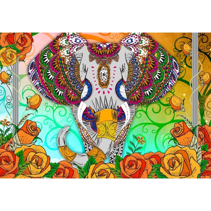 Bluebird 90333 - Colorful Elephant - 1000 db-os puzzle