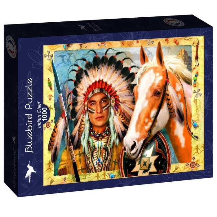 Bluebird 90359 - Indian Chief - 1000 db-os puzzle