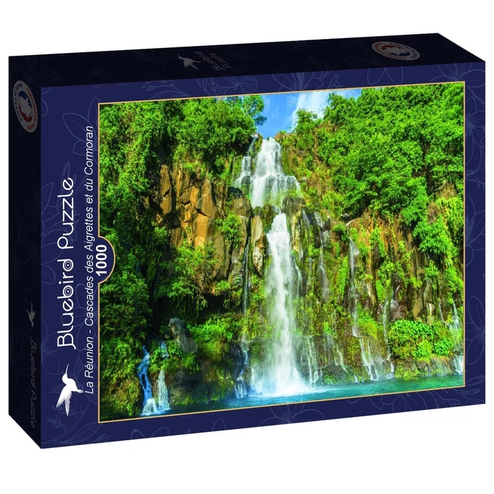 Bluebird 90302 - La Réunion - Cascades des Aigrettes et du Cormoran - 1000 db-os puzzle