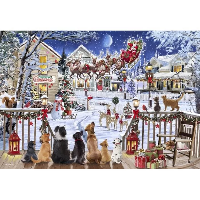 Bluebird 90535 -Pets on Porch - 1000 db-os puzzle 