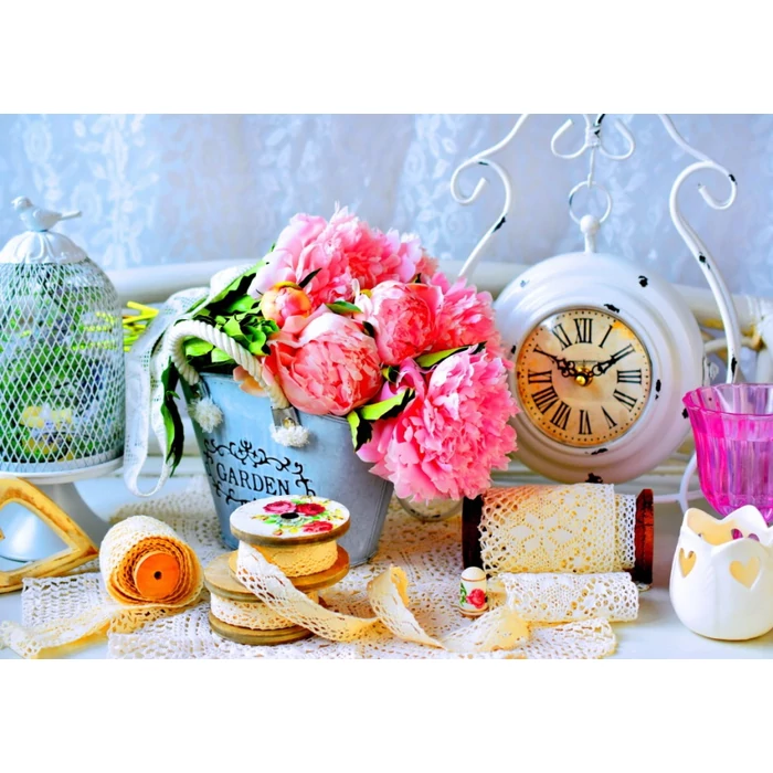 Bluebird 90261 - Pink Peony Flowers - 1000 db-os puzzle