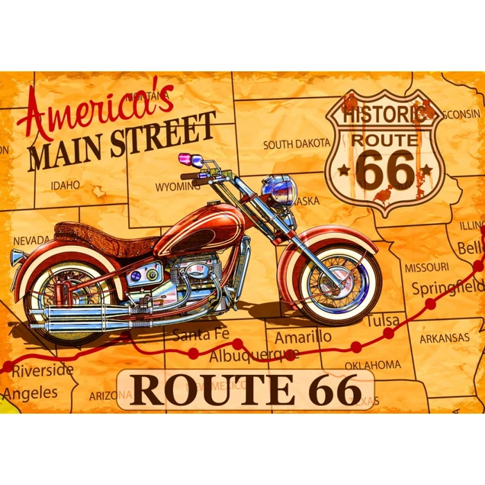 Bluebird 90256 - Route 66 - 1000 db-os puzzle