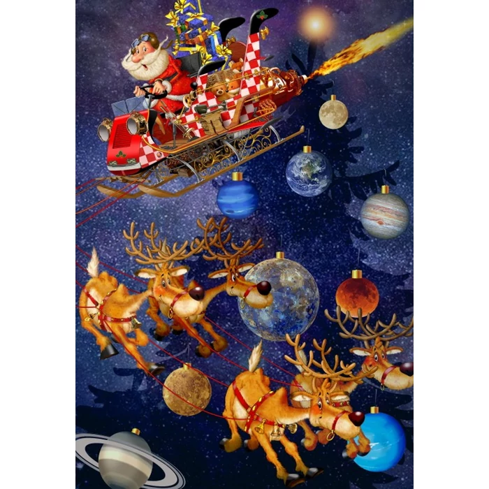 Bluebird 90316 - Santa Claus is arriving! - 1000 db-os puzzle