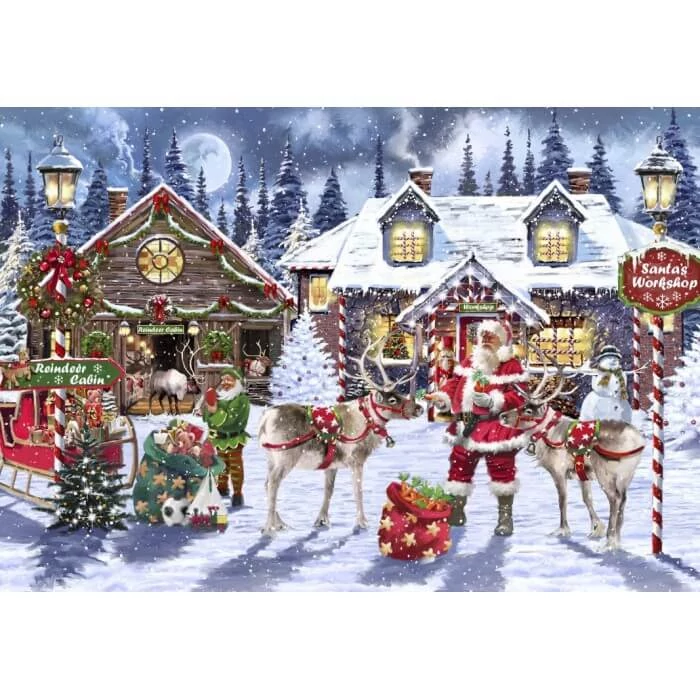 Bluebird 90530 -Santa's Workshop - 1000 db-os puzzle 