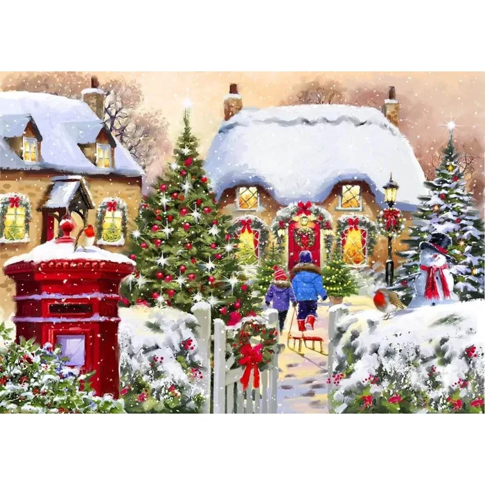 Bluebird 90152 -Winter Cottage - 1000 db-os puzzle 