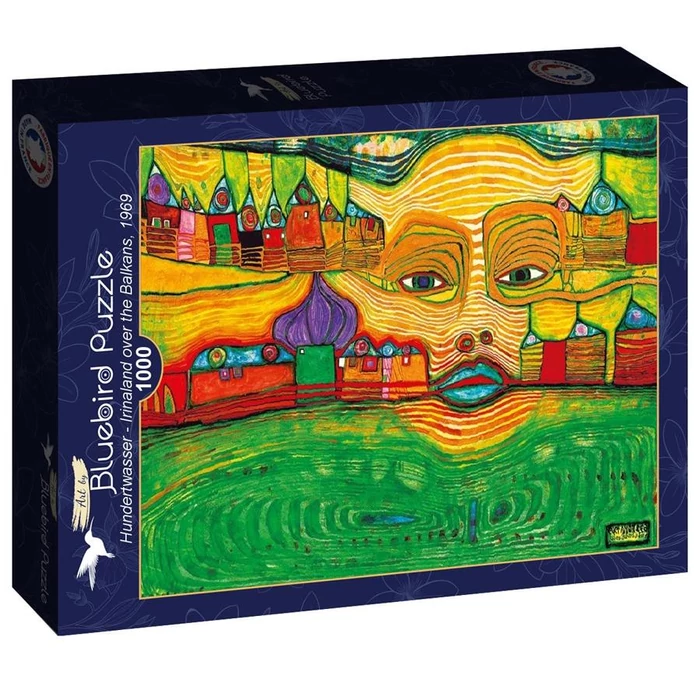 Bluebird 60257 - Hundertwasser - Irinaland over the Balkans, 1969 - 1000 db-os puzzle
