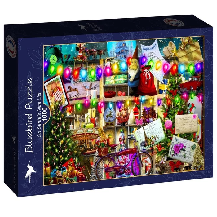 Bluebird 90433 - On Santa's Nice List - 1000 db-os puzzle