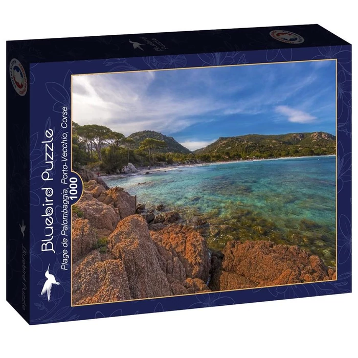 Bluebird 90437 - Plage de Palombaggia, Corse - 1000 db-os puzzle
