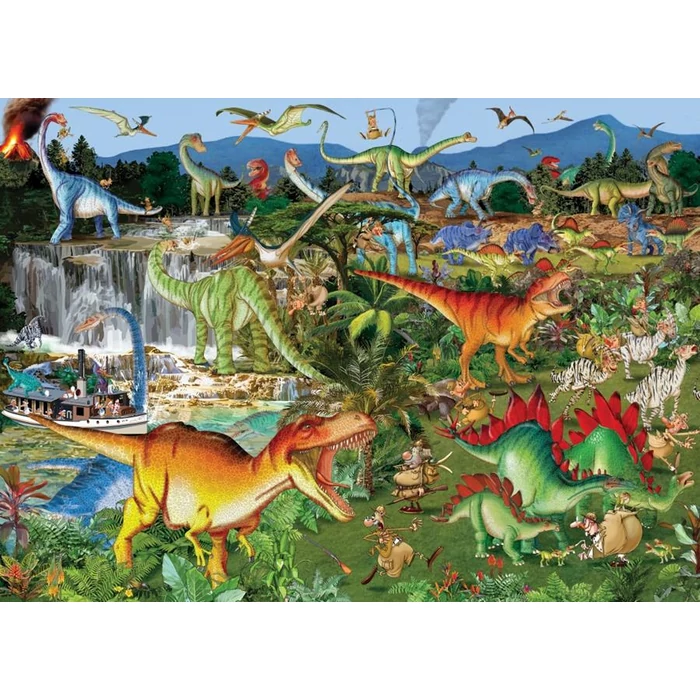 Bluebird 90322 - Explorers and Dinosaurs - 1500 db-os puzzle