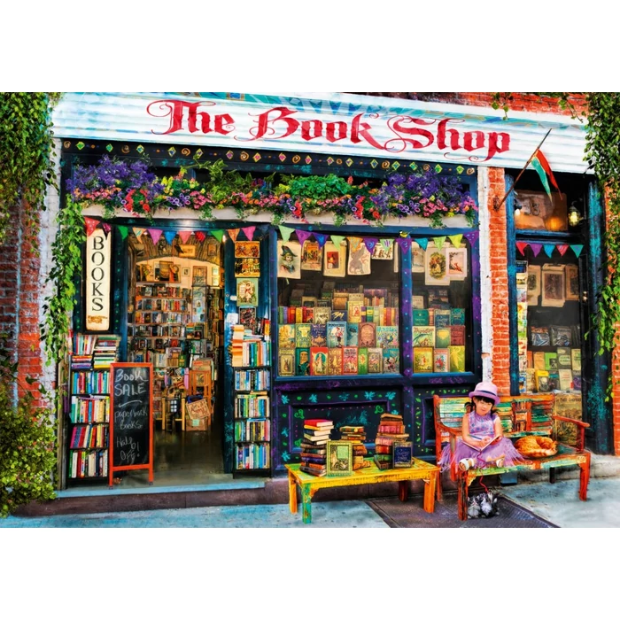 Bluebird 90716 - The Bookshop Kids - 2000 db-os puzzle