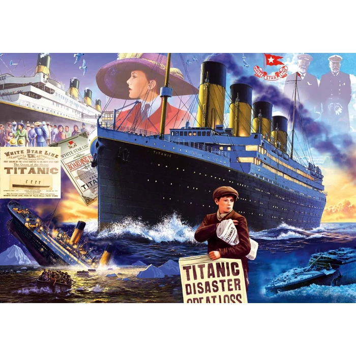 Bluebird 90665 - Titanic - 2000 db-os puzzle