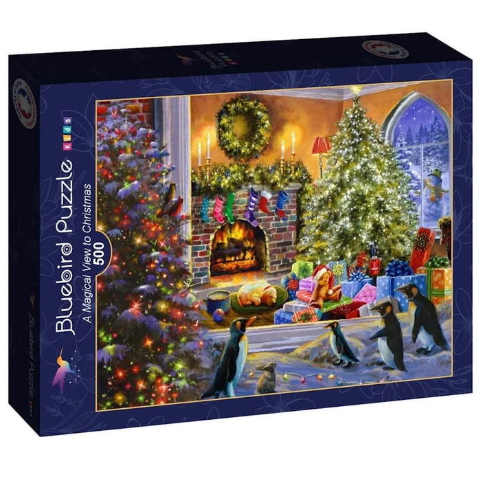 Bluebird 90518 - A Magical View to Christmas - 500 db-os puzzle