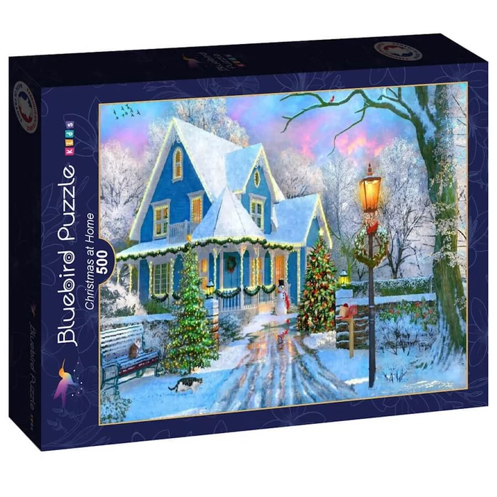 Bluebird 90517 - Christmas at Home - 500 db-os puzzle