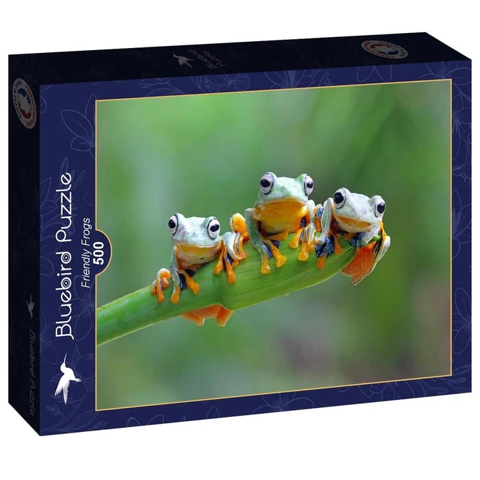 Bluebird 90128 - Friendly Frogs - 500 db-os puzzle