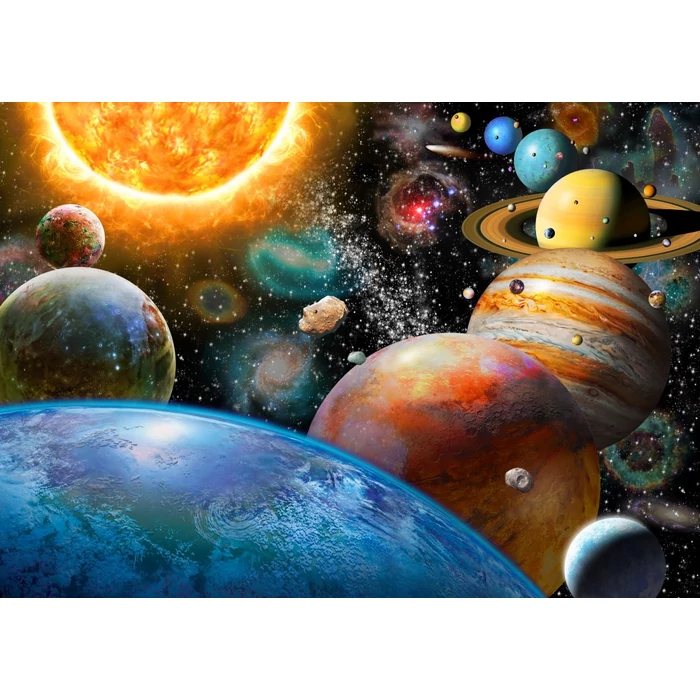 Bluebird 500 db-os puzzle - Planets and Their Moons (90114)