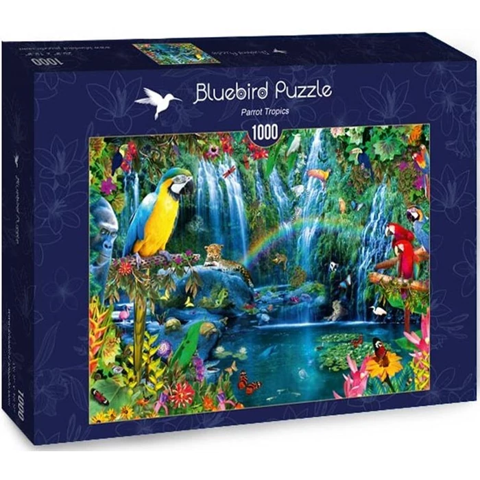 Bluebird 70298 - Parrot Tropics - 1000 db-os puzzle