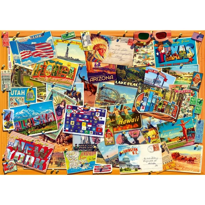 Bluebird 70309 - Postcard (USA) - 1000 db-os puzzle