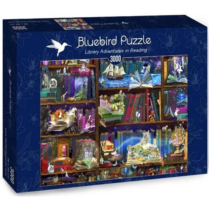 Bluebird puzzle 70199 - Library Adventures in Reading - 3000 db-os puzzle