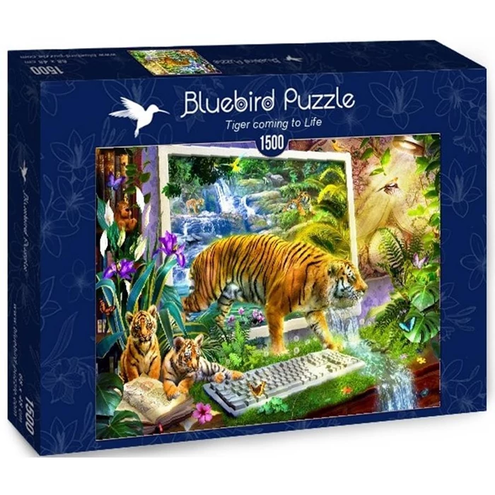 Bluebird puzzle 70200 - Tiger coming to Life - 1500 db-os puzzle
