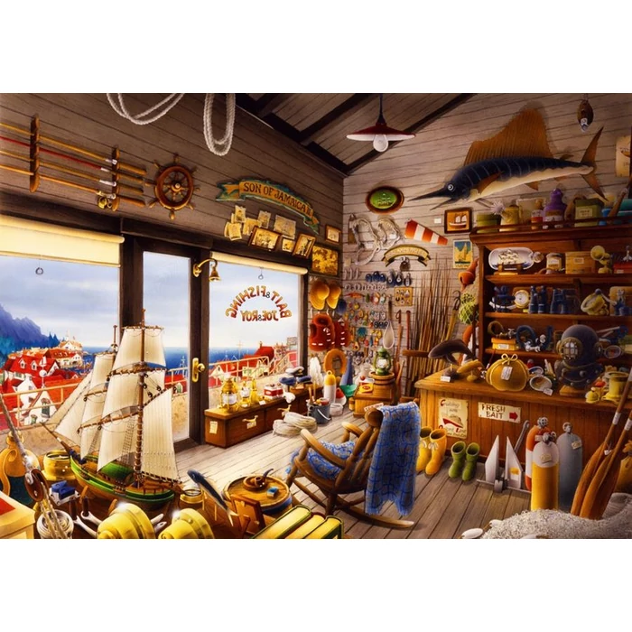 Bluebird 70321 - Joe & Roy Bait & Fishing Shop - 1000 db-os puzzle