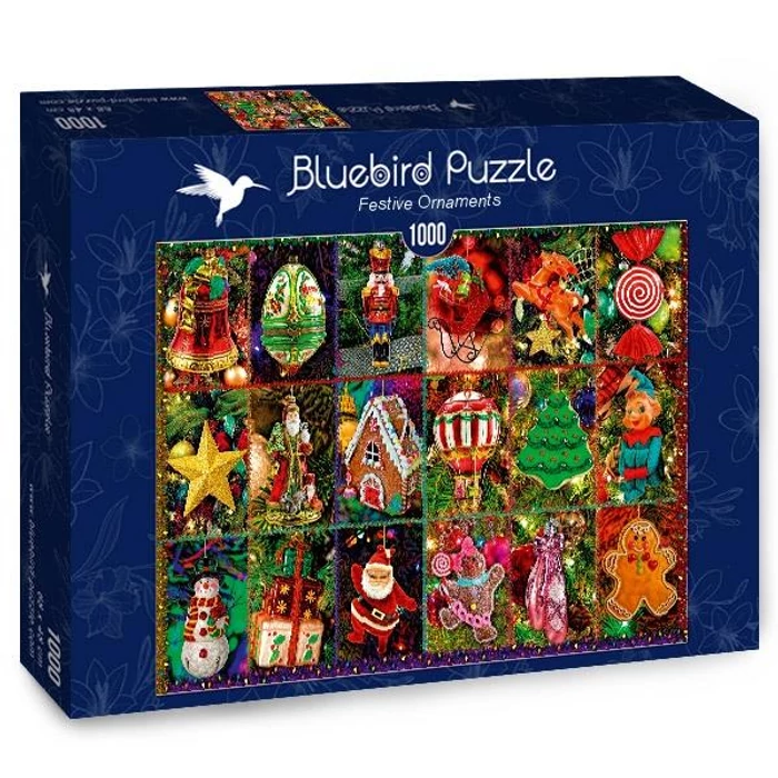 Bluebird 70325 - Festive Ornaments - 1000 db-os puzzle