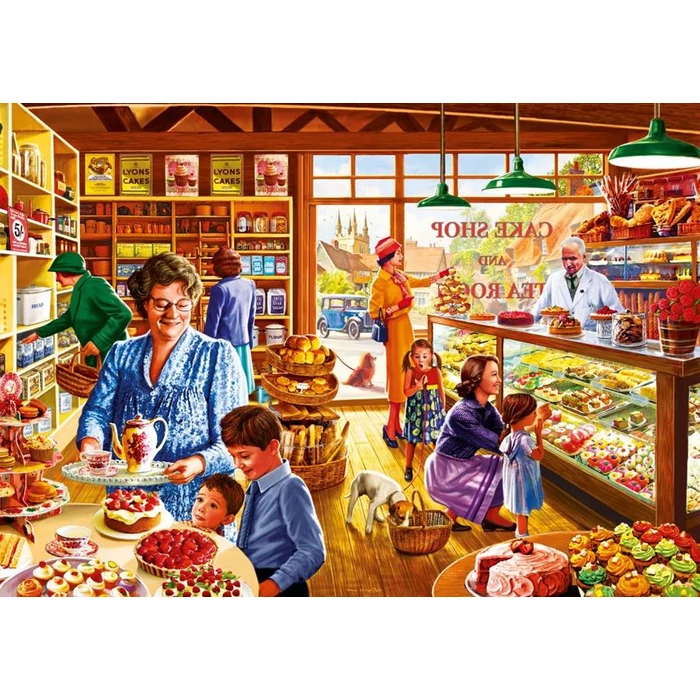 Bluebird 70326 - Nostalgic Cake Shop - 1000 db-os puzzle