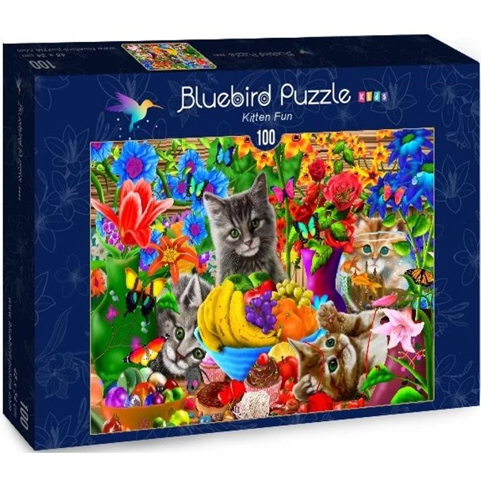 Bluebird 70393 - Kitten Fun- 100db-os puzzle