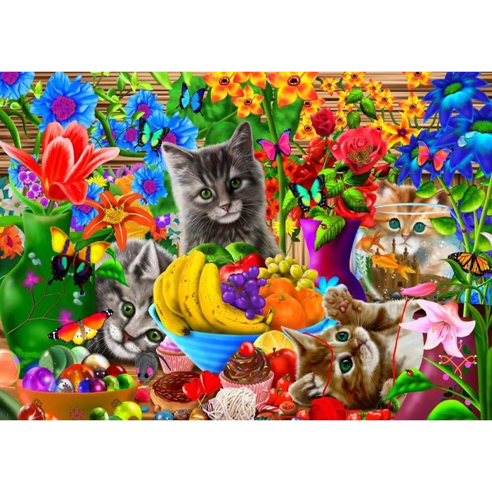 Bluebird 70393 - Kitten Fun- 100db-os puzzle