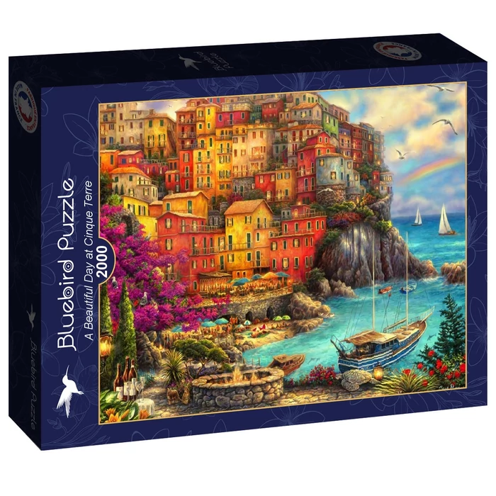 Bluebird 90565 - A Beautiful Day at Cinque Terre - 2000 db-os puzzle