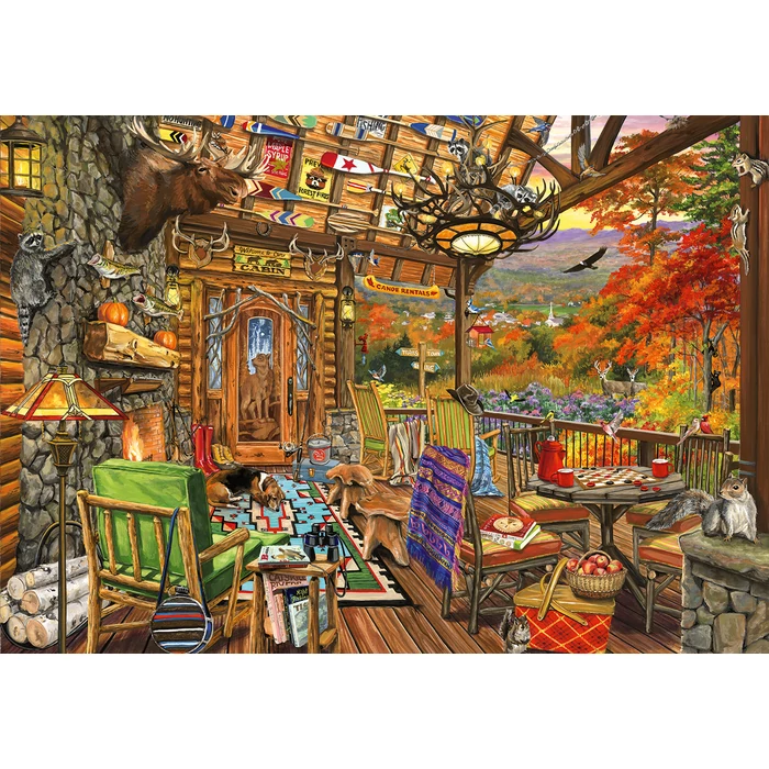 Bluebird 1000 db-os puzzle - Adirondack Porch (90029)