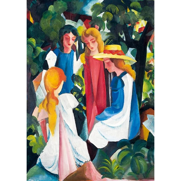 Bluebird Art by 60082 - August Macke - Four Girls, 1913 -  1000 db-os puzzle