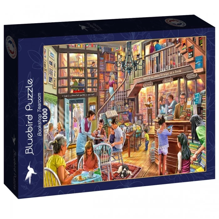 Bluebird 90572 - Bookshop Tearoom - 1000 db-os puzzle