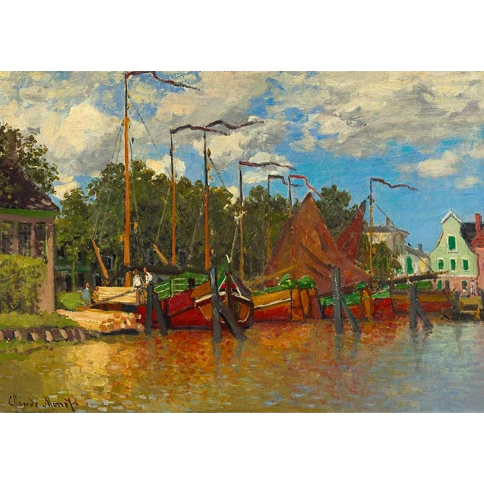 Bluebird Art by 60031 - Claude Monet - Boats at Zaandam, 1871 - 1000 db-os puzzle